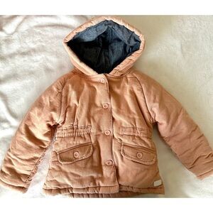 7 For All Mankind Pink and Gray Puffer Jackets